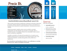 Tablet Screenshot of precizbt.hu